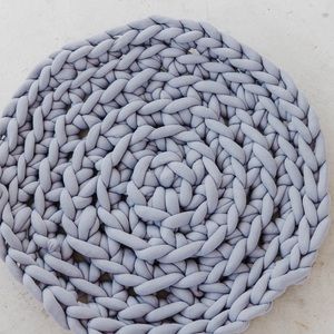 Grey Circle Rug